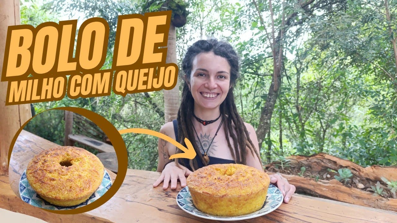 BOLO DE MILHO COM QUEIJO 