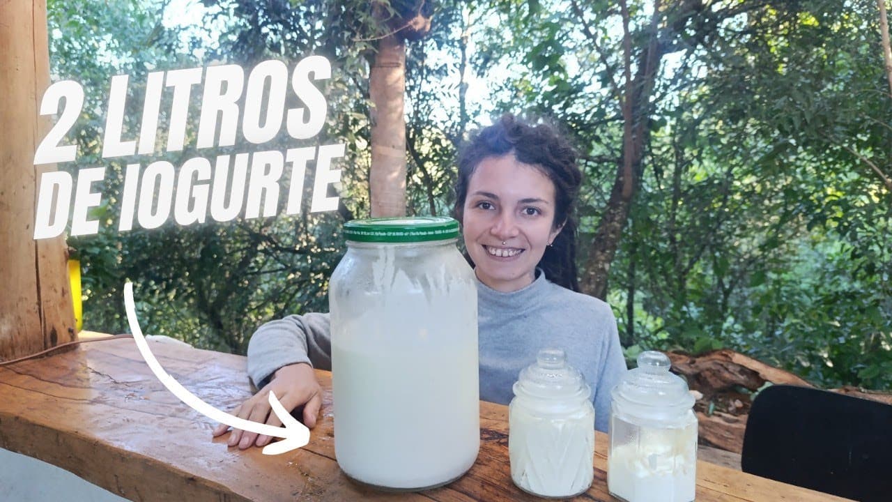 FAZENDO 2 LITROS DE IOGURTE NATURAL 